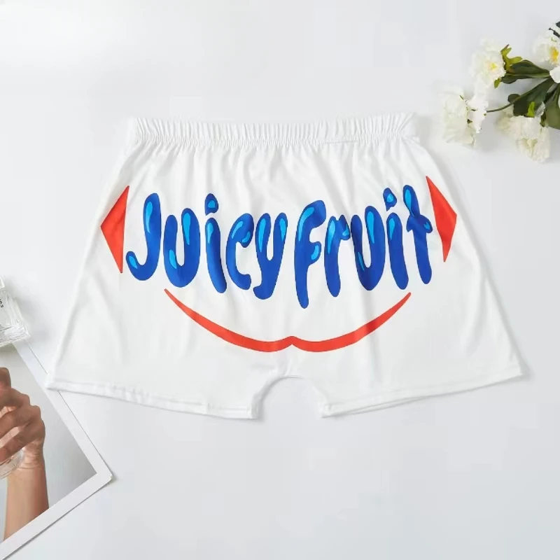 Women Sports Shorts Boxers White Casual Sports Fitness Soft Yoga Shorts