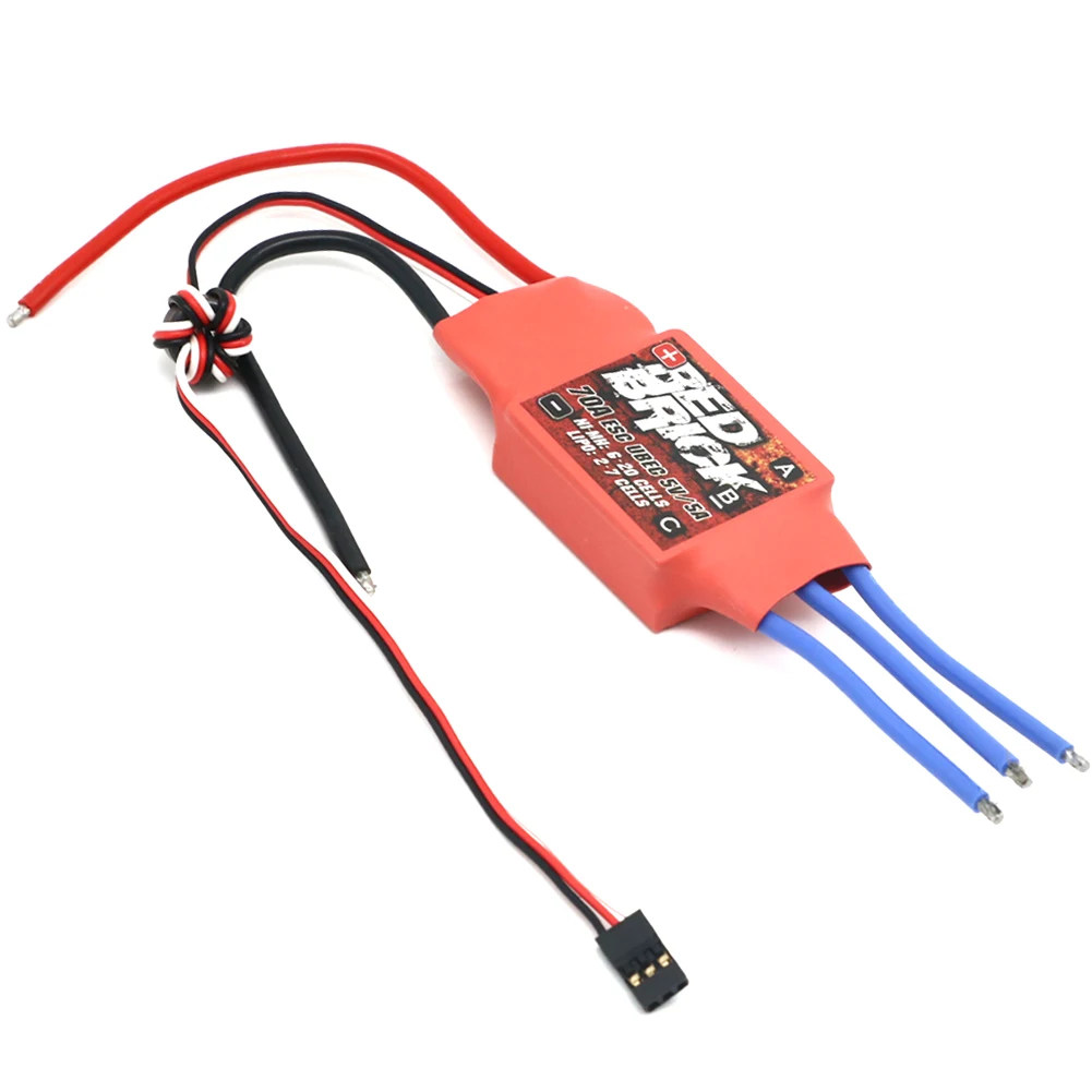 Red Brick – contrôleur de vitesse électronique ESC sans balais, 50A 70A 80A 100A 125A 200A, 5V/3a 5V/5a BEC pour Multicopter FPV