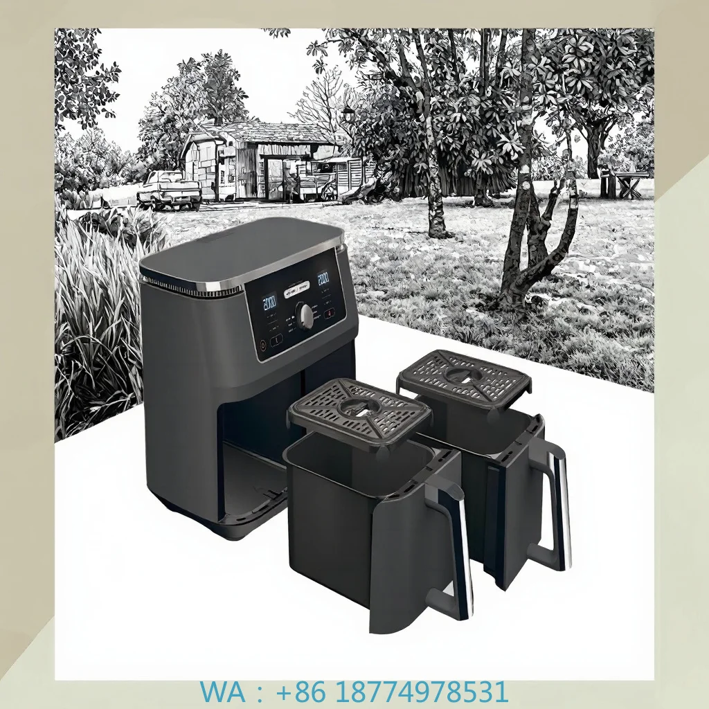 Commercial Catering Prep Frame Modern Outlook 6L Anti-Stick Stainless Steel Cavity Touch Control Oilless Baking Design