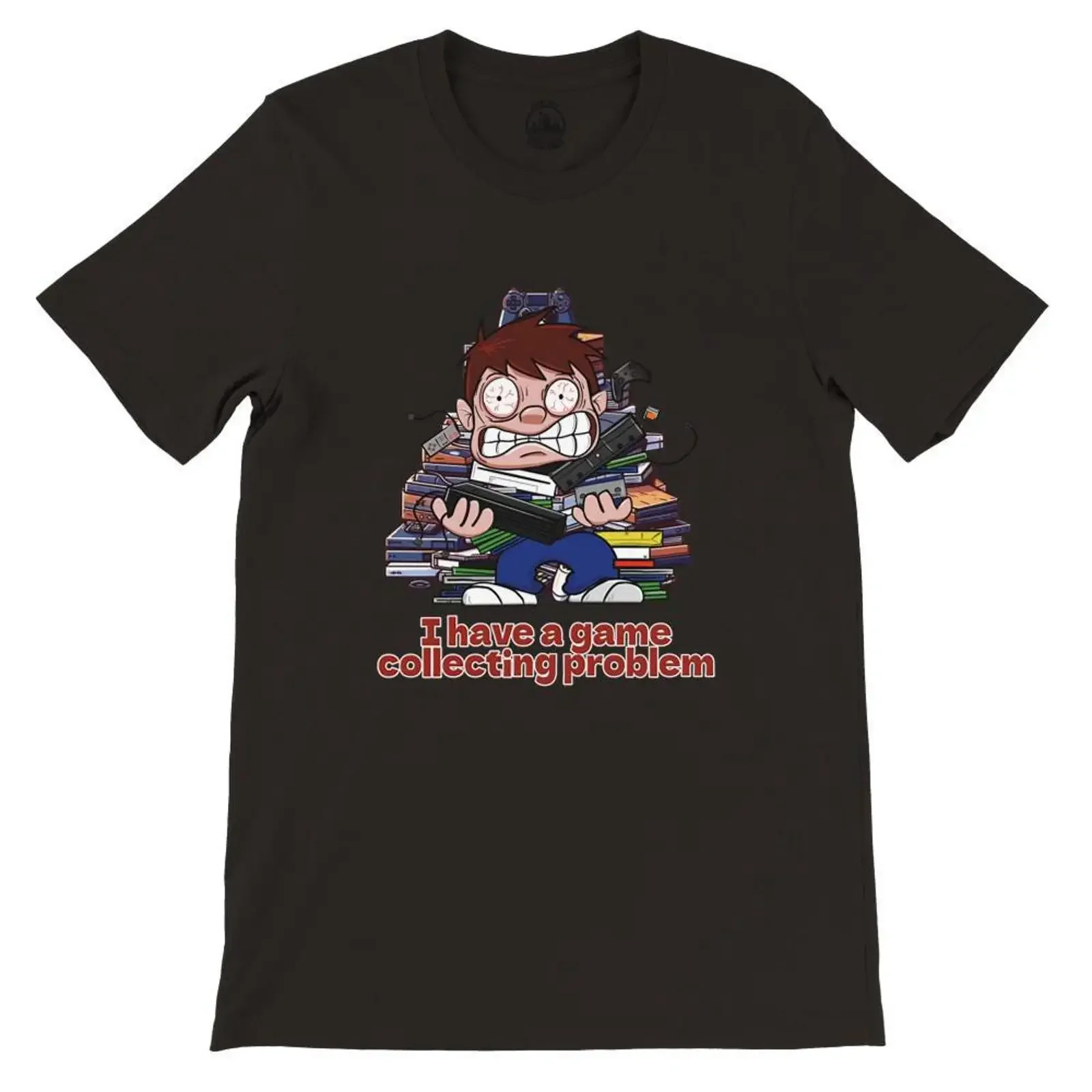 Game Collector amp 39 s Struggle T Shirt Funny Gamer  vintage Washed Stretched designer clothes Comfortable homme Versatile
