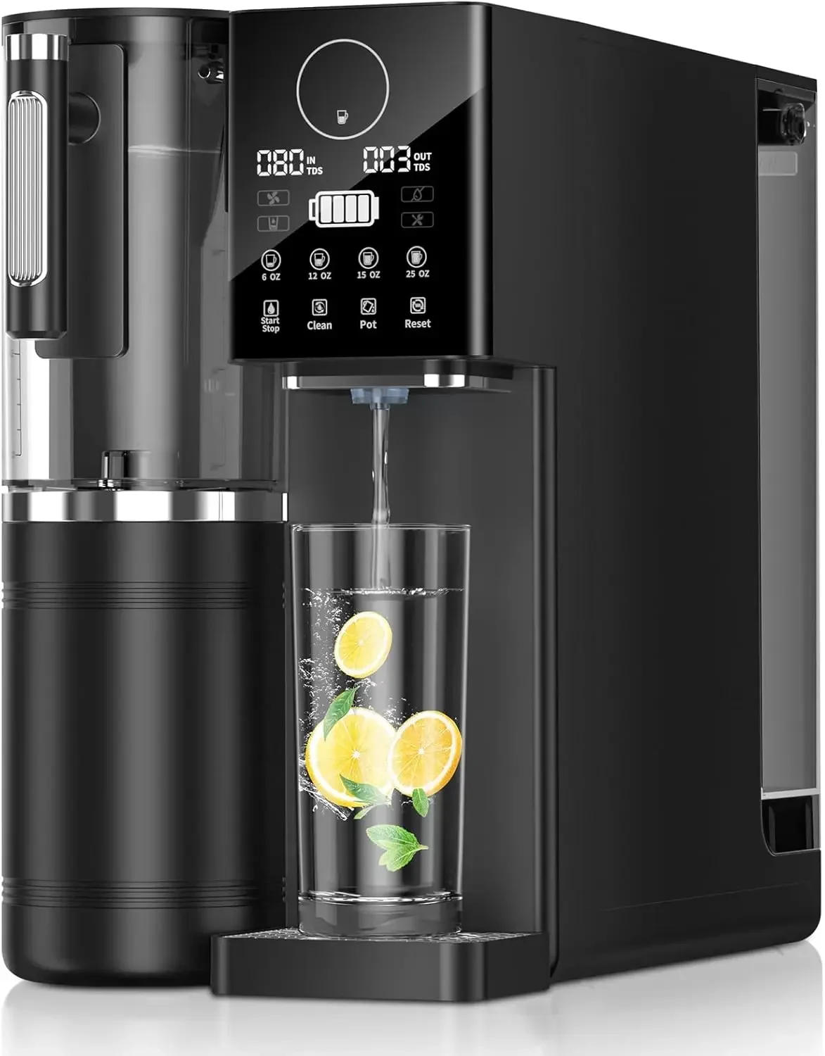 Osmosis Water Filter Countertop, 8-Stage RO Filtration System, Portable Water Purifier for Kitchen, Office, RV, No Installation,