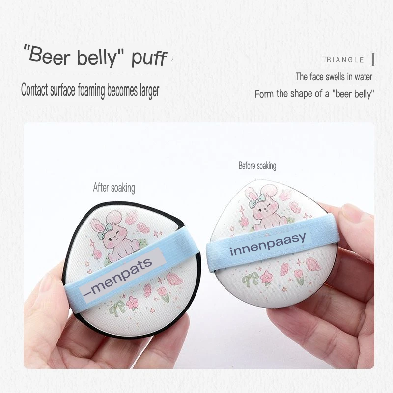Dual-Use Powder Puff Cushion Blush Cream Foundation Liquid Base Clear Makeup Soaking Water Enlargement Beer Belly Compatible
