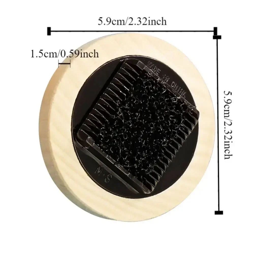 1PC Cleaning Tool Black Violin Bow Hair Brush Wood Round Violin Bow Tail Comb Durable DIY Erhu Bow Brush Students Use