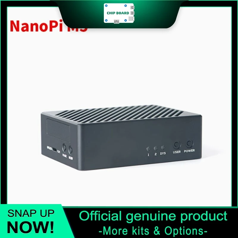 NanoPi M5 SBC Platform, Rockchip RK3576 Board with HDMI Output, Dual GbE Ports, M.2 NVMe Slot and UFS 2.0