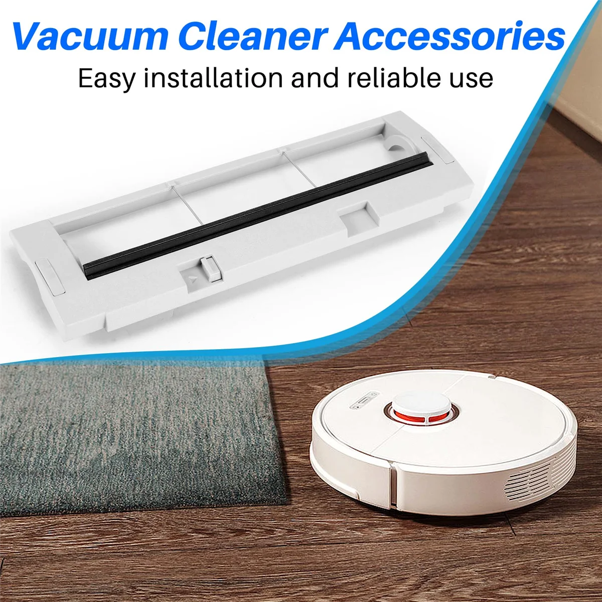 Penutup sikat utama untuk Xiaomi Roidmi EVE Plus suku cadang penyedot debu Robot