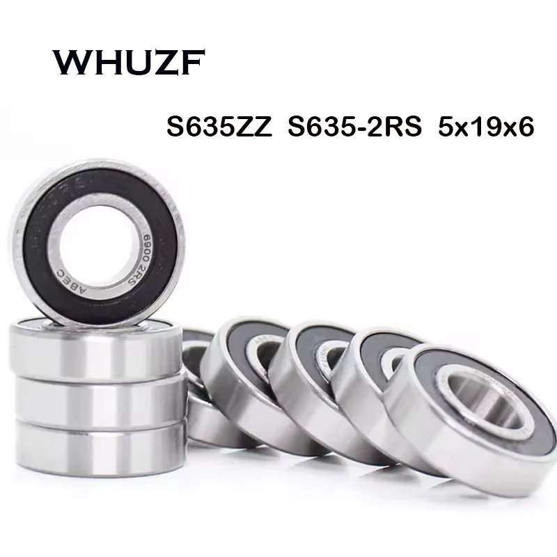 S635ZZ S635-2RS Bearing 5*19*6 mm ( 10 PCS ) Grade ABEC-7 S635ZZ SS 635RS Stainless Steel Miniature S635 ZZ RS Ball Bearings