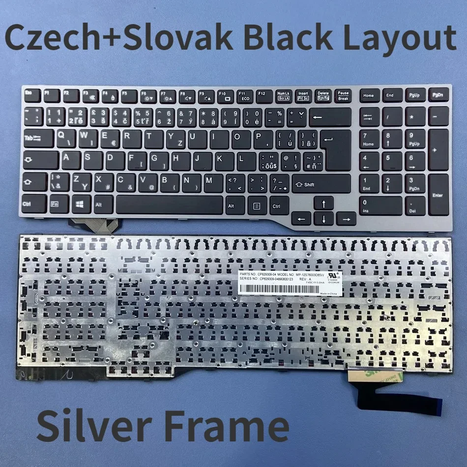 Czech Slovak Keyboard For Fujistu Lifebook Fujistu E754 Lifebook E557 E753 E756 E554 E556 CELSIUS H730 H760 H77 Series CS Layout