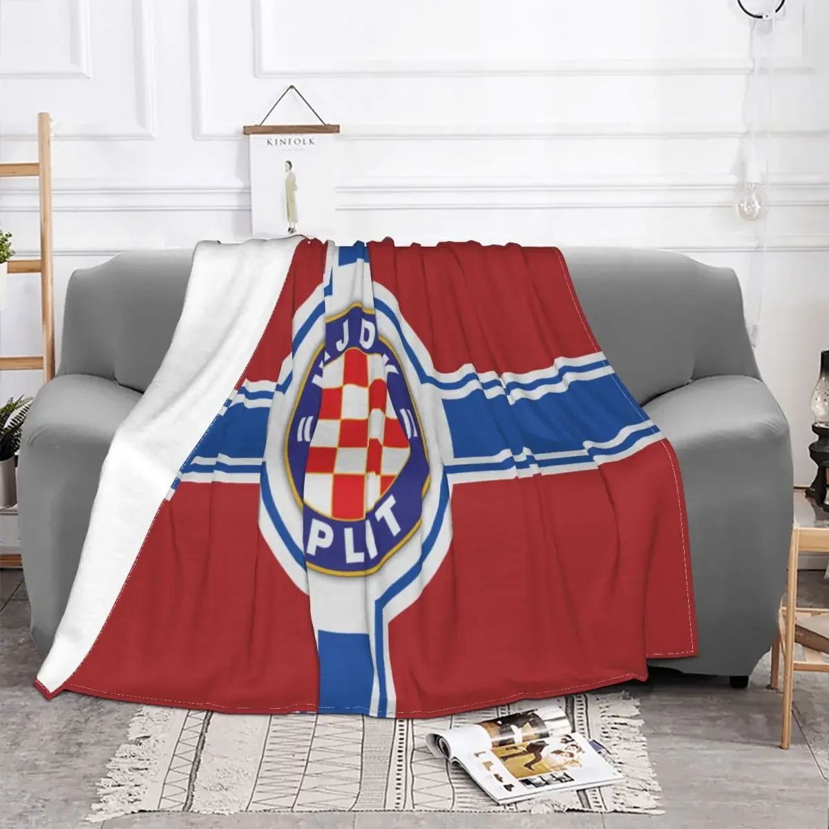 Hajduk Split 1594 Plush Couple Blankets Blankets And Blankets Throw Blanket throw blanket   blankets for beds