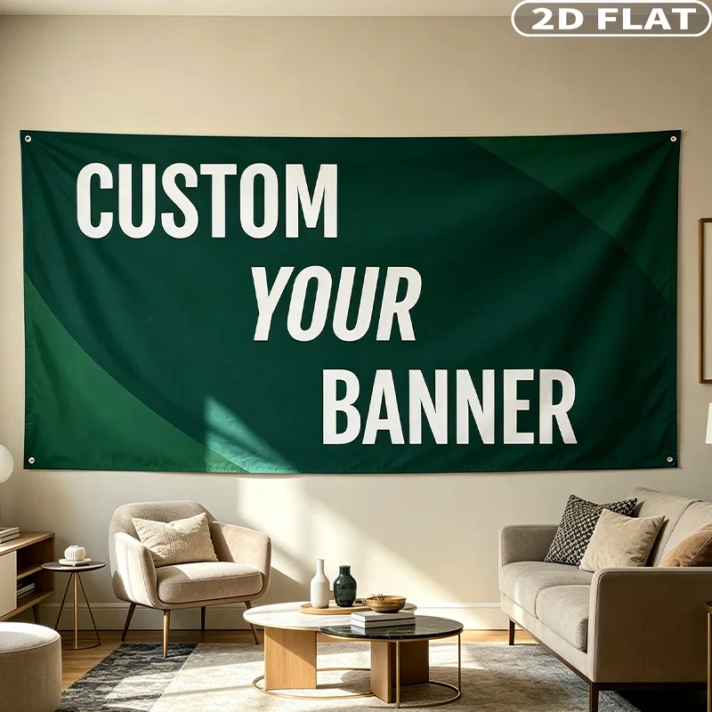 1pc Custom Banner Sign Decorative Flag, Personalized with Photo & Text, Custom Hanging Banner for Outdoor Use, Birthday Party