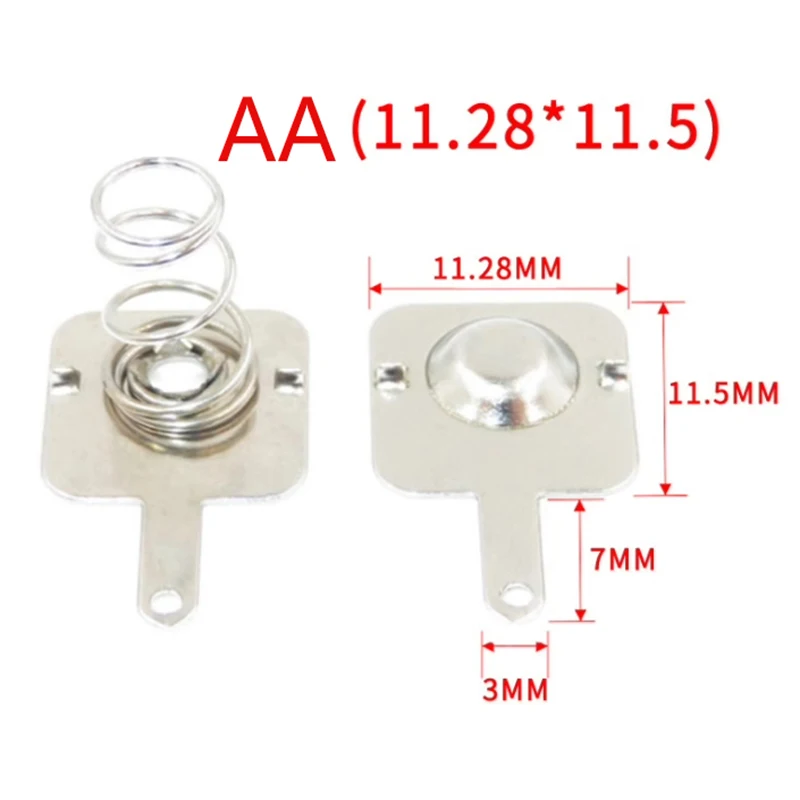 20 teile/satz DIY Fernbedienung Zubehör Feder blatt aa/aaa Kontakt blatt Batterie kasten positive und negative Blätter