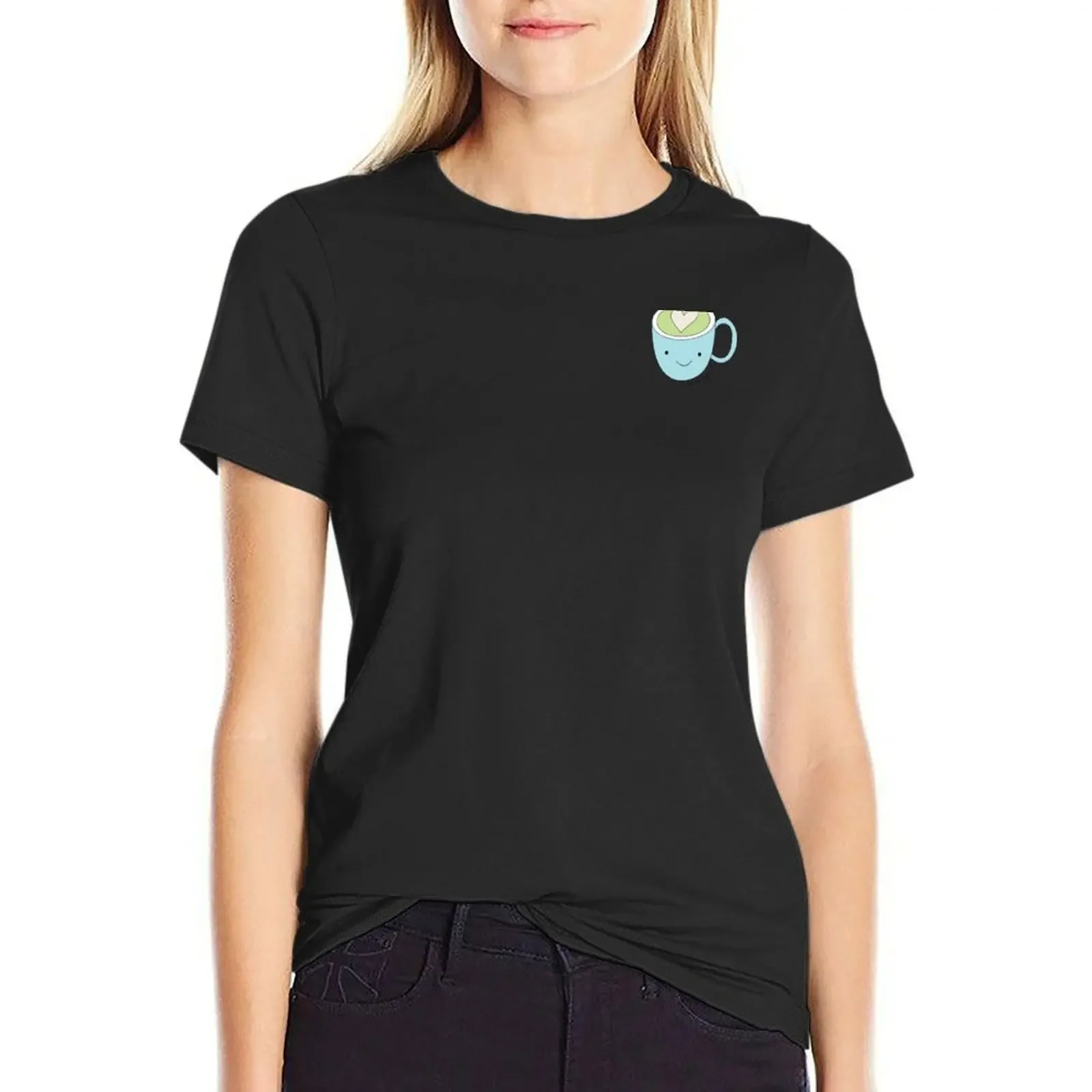 

I love you so matcha! T-Shirt Aesthetic clothing korean fashion sports fans summer tops black t-shirts for Women