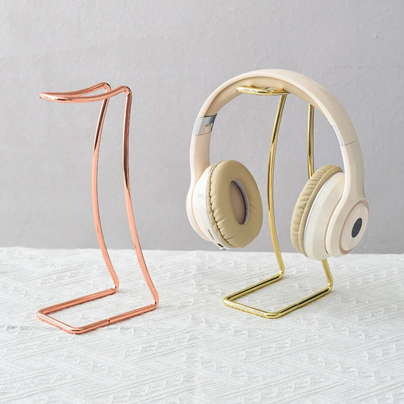 Earphone Holder Stainless Steel Headphone Storage Bracket Desktop Universal Supporting Hanger For Household Office