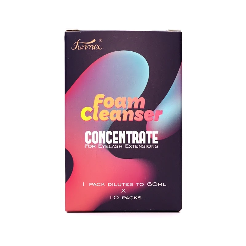 10 paquetes de champú concentrado para pestañas, limpieza suave de pestañas, extensión de injerto, espuma de Mousse, limpiador dedicado