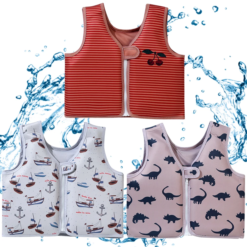 Toddlers Swim Vest Cute Kids Swim Trainer Vest Swimming Aid Buoyancy Clothing Floatation Jackets for Ages 2-6 Kids