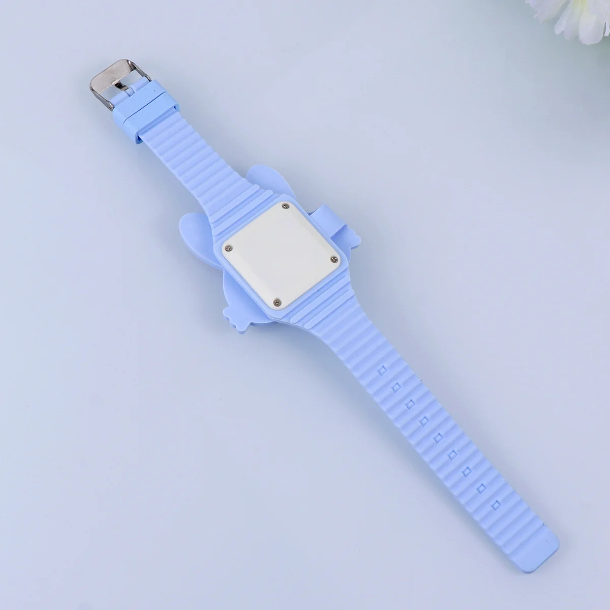 ساعة أرنب كرتونية لسوار السيليكون، لمسة نهائية ناعمة ومريحة - هدية عيد ميلاد باللون الأزرق #1