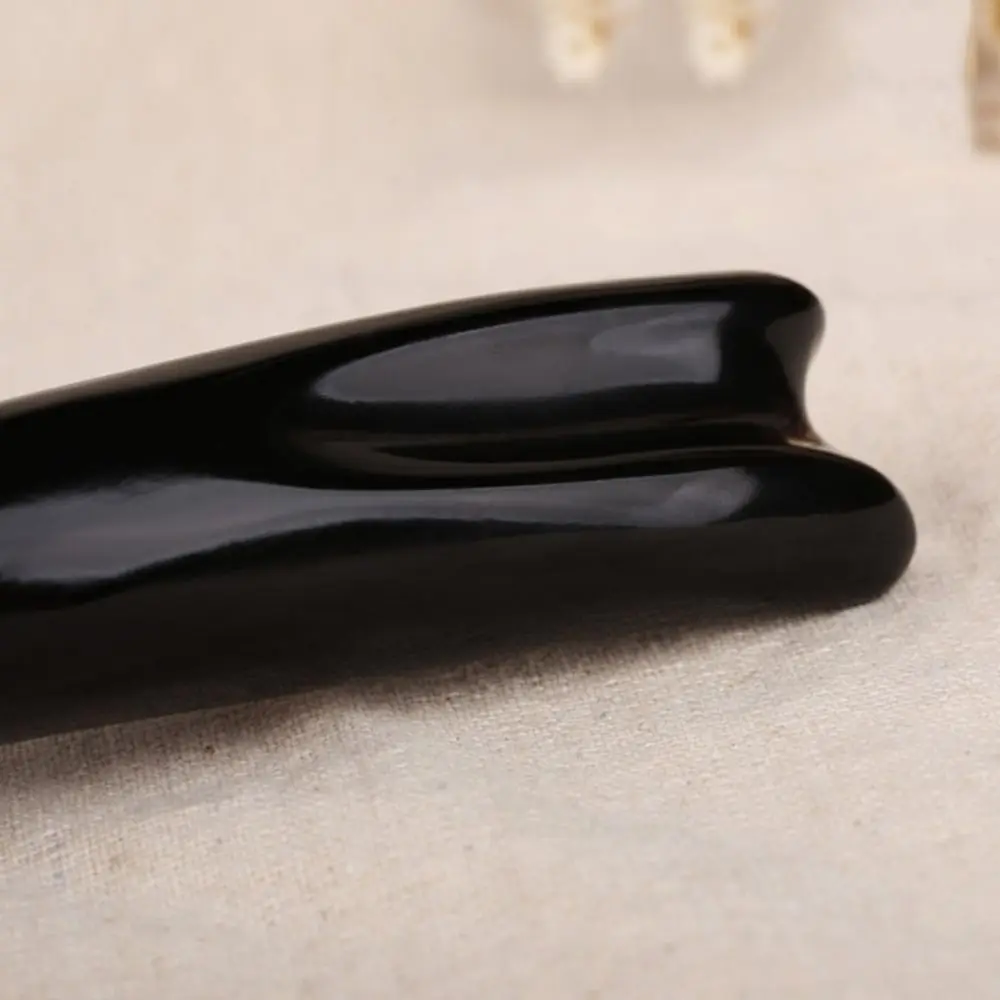 

Большой массажный скребок, ручка, триггерная точка, черный рог буйвола, массажная палочка, массажер для всего тела, инструмент для скребка носа