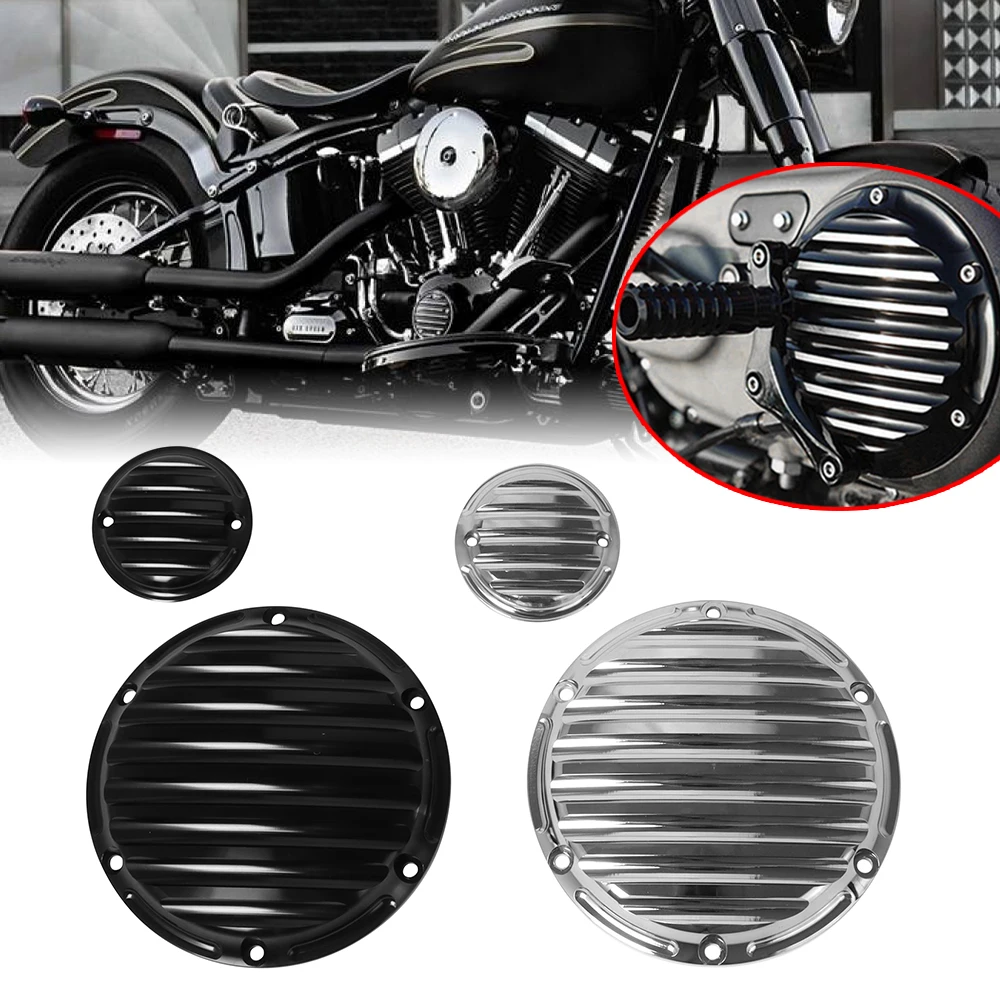 Motorcycle CNC Derby Cover Timer Timing Cover 6 Holes Set For Harley Sportster 883 1200 XL 2004-2017 72 Nightster Forty Eight