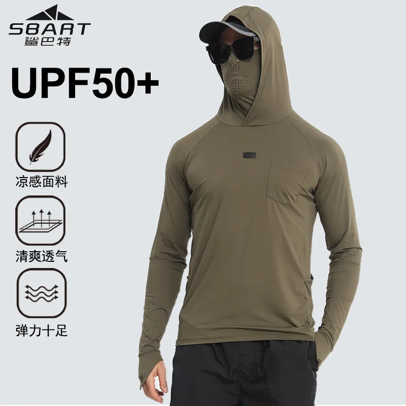 Quick-drying Ice-sensitive Sunscreen Clothing, Sunscreen Clothing, Men's Summer Ultra-thin Ice-sensitive Mesh Fishing Clothing