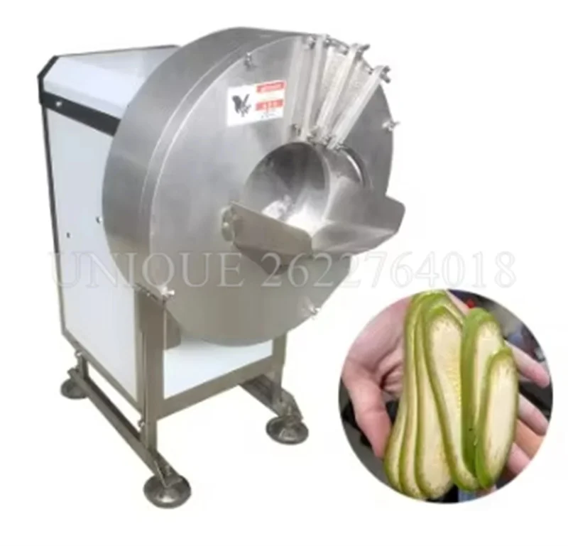 Máquina cortadora de verduras automática pequeña comercial de acero inoxidable, cortadora de verduras, zanahoria, patata, pepino y cebolla