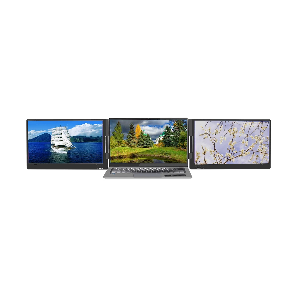 จอภาพพกพาขนาด 14 นิ้ว ปี 2025 - หน้าจอ IPS ความละเอียด Full HD - ใช้งานร่วมกับ Mac, PS5 และแล็ปท็อปที่มีพอร์ต Type-C