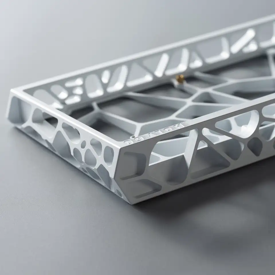 キーボード KBDfans Holy60 Anodized Gray Caixa KBDfans Holy60 Material de alumínio Montagem em bandeja