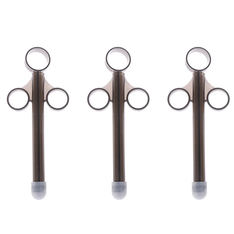 【TODAY-BUY】3X حقنة قاذفة التشحيم الشرجية الشخصية، حقنة كبيرة باللون الأسود #1