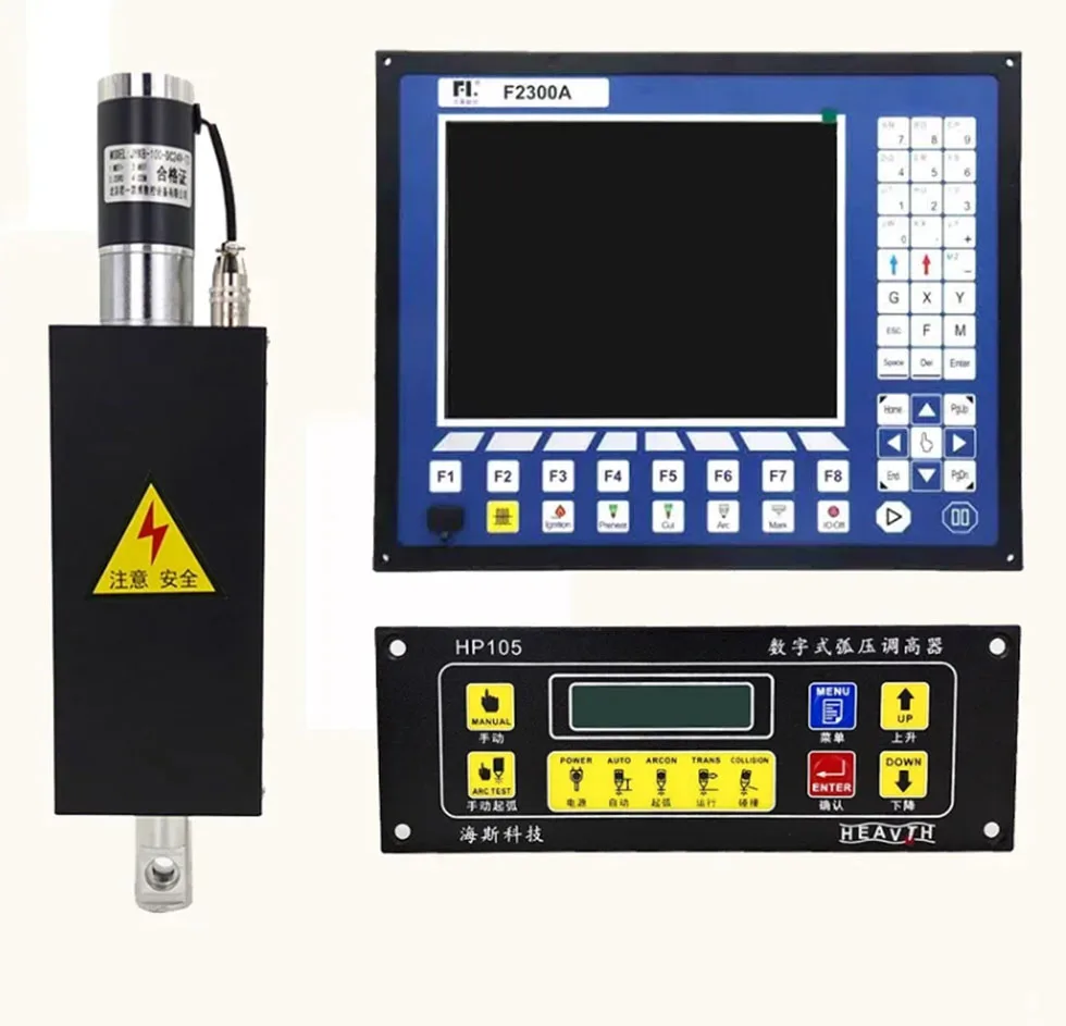 New CNC plasma controller system kit F2300A arc voltage height regulator F1621 HP105 lifting body JYKB-100-DC24V