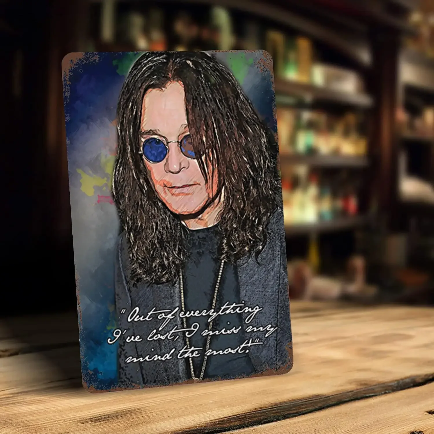 Ozzy Osbourne Metal Signs wall decor Vintage Tin Signs Captain Metal Poster Decor for Bar Pub Club Wall Decoration