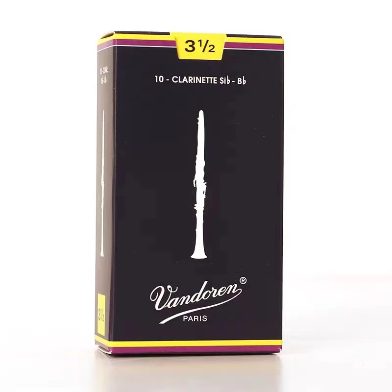 Original Vandoren Blue Box Bb Clarinet Traditional Reed A Box of 10 Strength 2.5 3.0 Bb Clarinet Reed Instrument Accessories