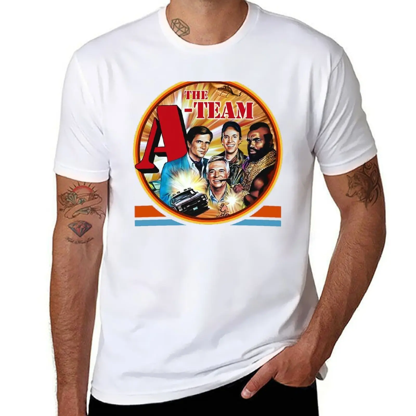 

Футболка The A Team, мужские футболки для мужчин, повседневные забавные футболки, футболка с темным юмором