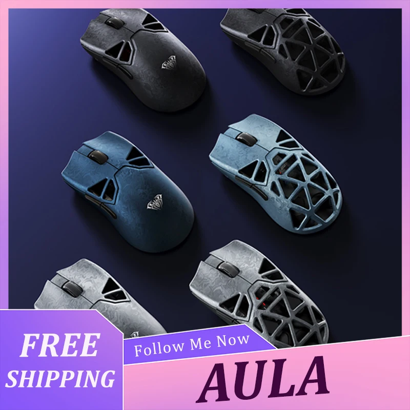 aula-l3-l3-se-composite-carbon-fiber-mouse-tri-mode-wireless-hollow-out-design-e-sports-gaming-mice-gaming-accessories-gifts