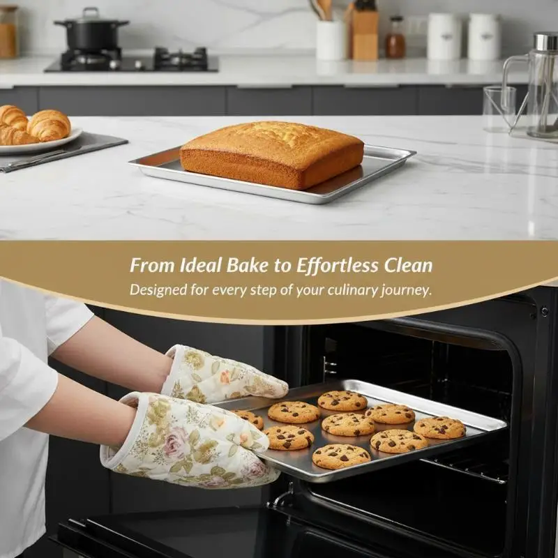 

Non Stick Food Grade Baking Pans Are Suitable For Baking Cookies And Bread