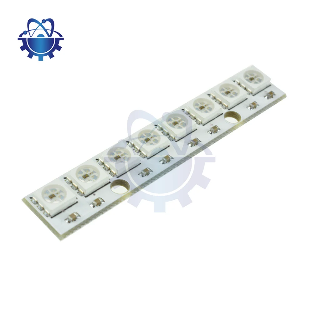 8-bit WS2812 5050 RGB met 8 LED lange strips Ingebouwde driver Full Color Lights voor Arduino 8 Channel Development Board Module