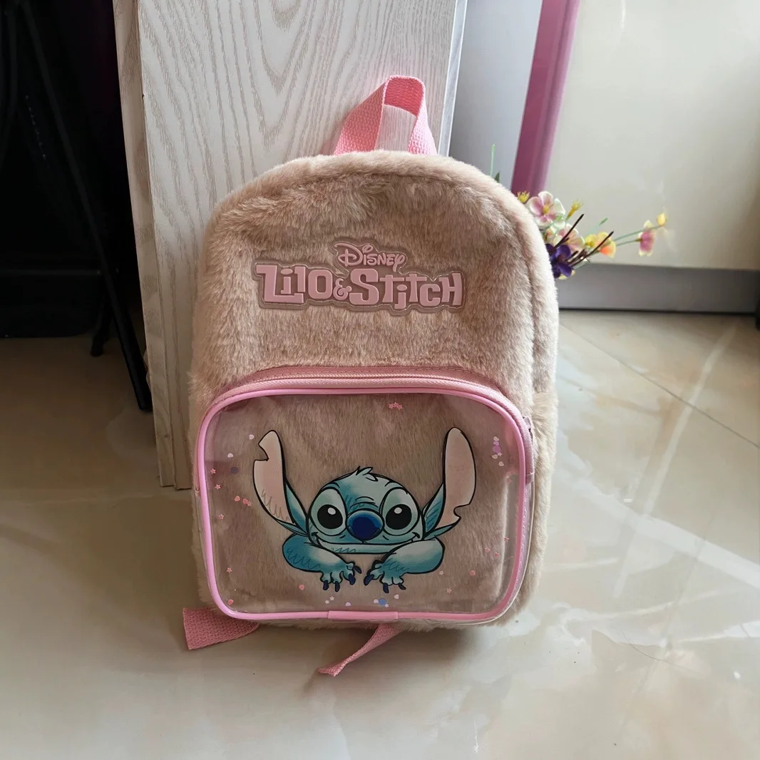 Nueva mochila de dibujos animados de Disney Stitch para niños, Mini mochila escolar, bolso de hombro bonito para niñas y niños