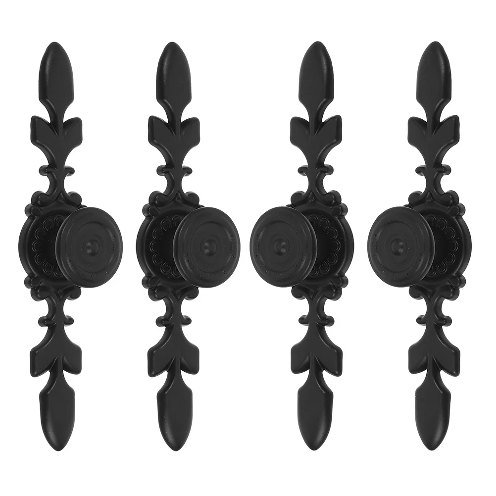 

4Pcs Cabinet Handles Aluminum Alloy Single Hole Kitchen Drawer Pulls Modern Decorative Hardware for Cabinets Dressers Wardrobes