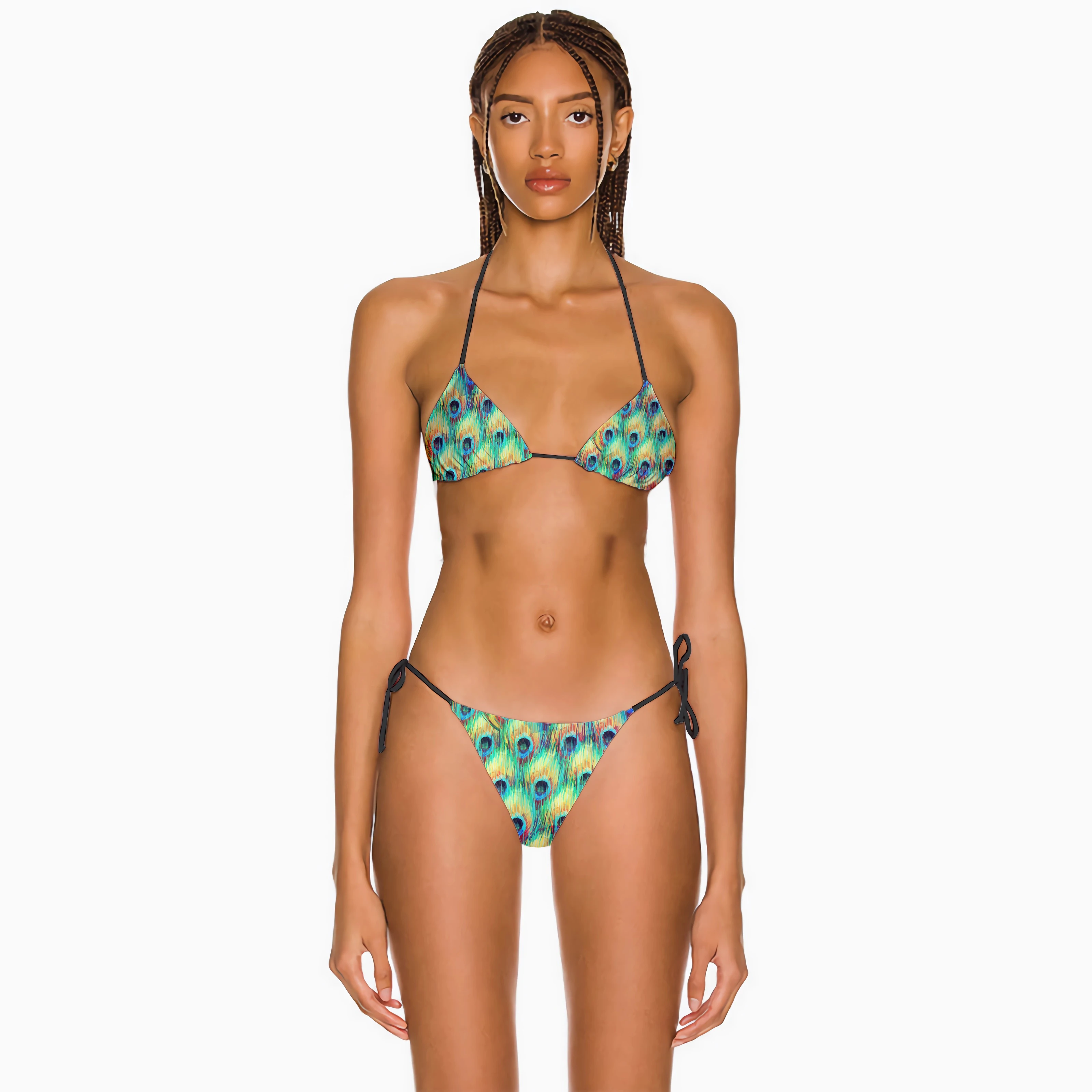 Novelty Printed Push Up Bikini Micro Bikinis Set Womens Swimsuit Sexy Female Swimwear Floral Bathing Suit Biquini Swimming Suits