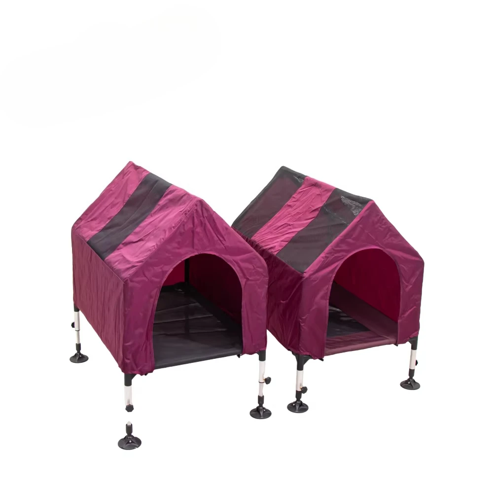 

Soft and breathable scratch-resistant fabric pet house portable folding non-slip elevated pet tent