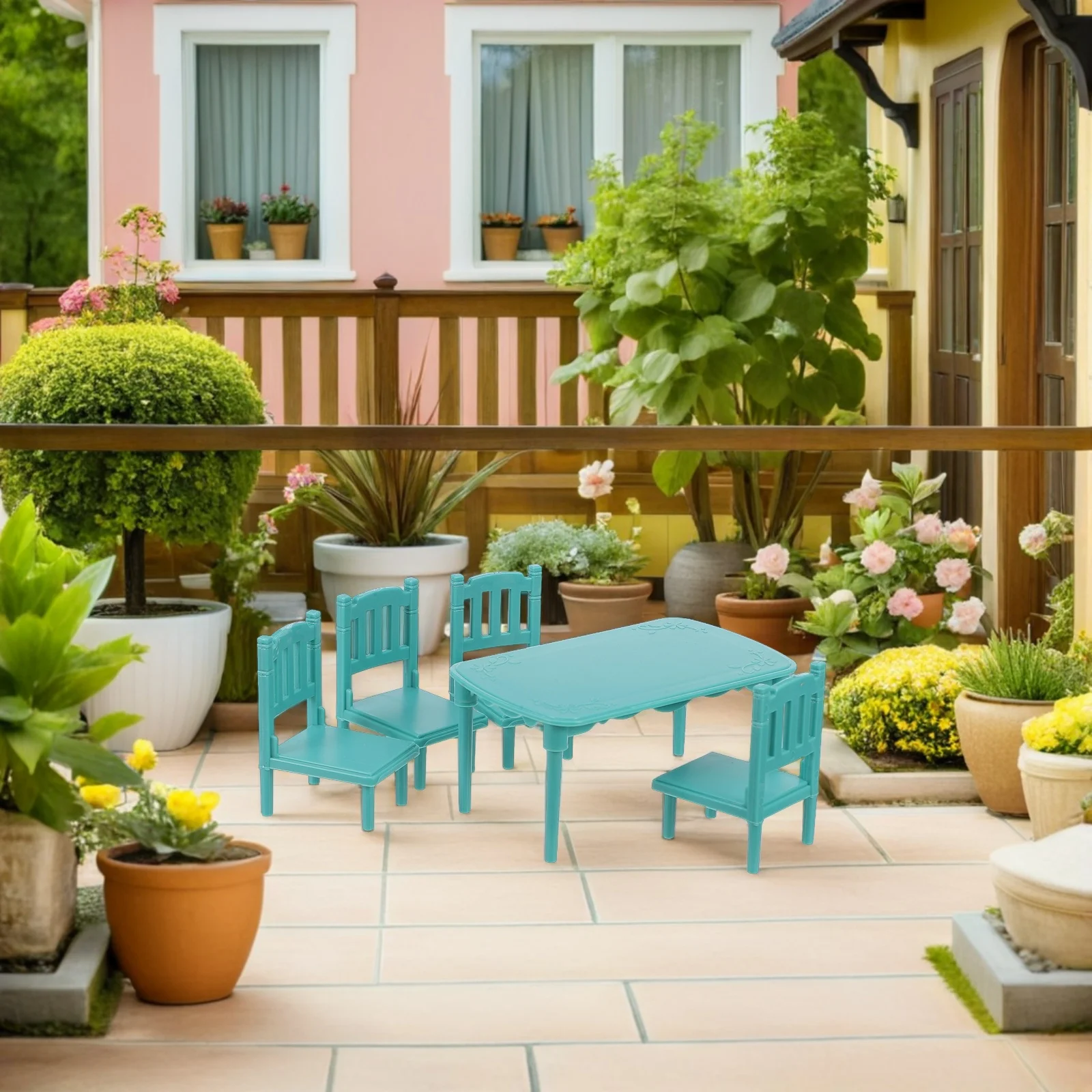 1 conjunto de cadeiras de mesa para casa de bonecas em miniatura escala 1:12 para cozinha sala de jantar cena leve realista mini móveis fáceis