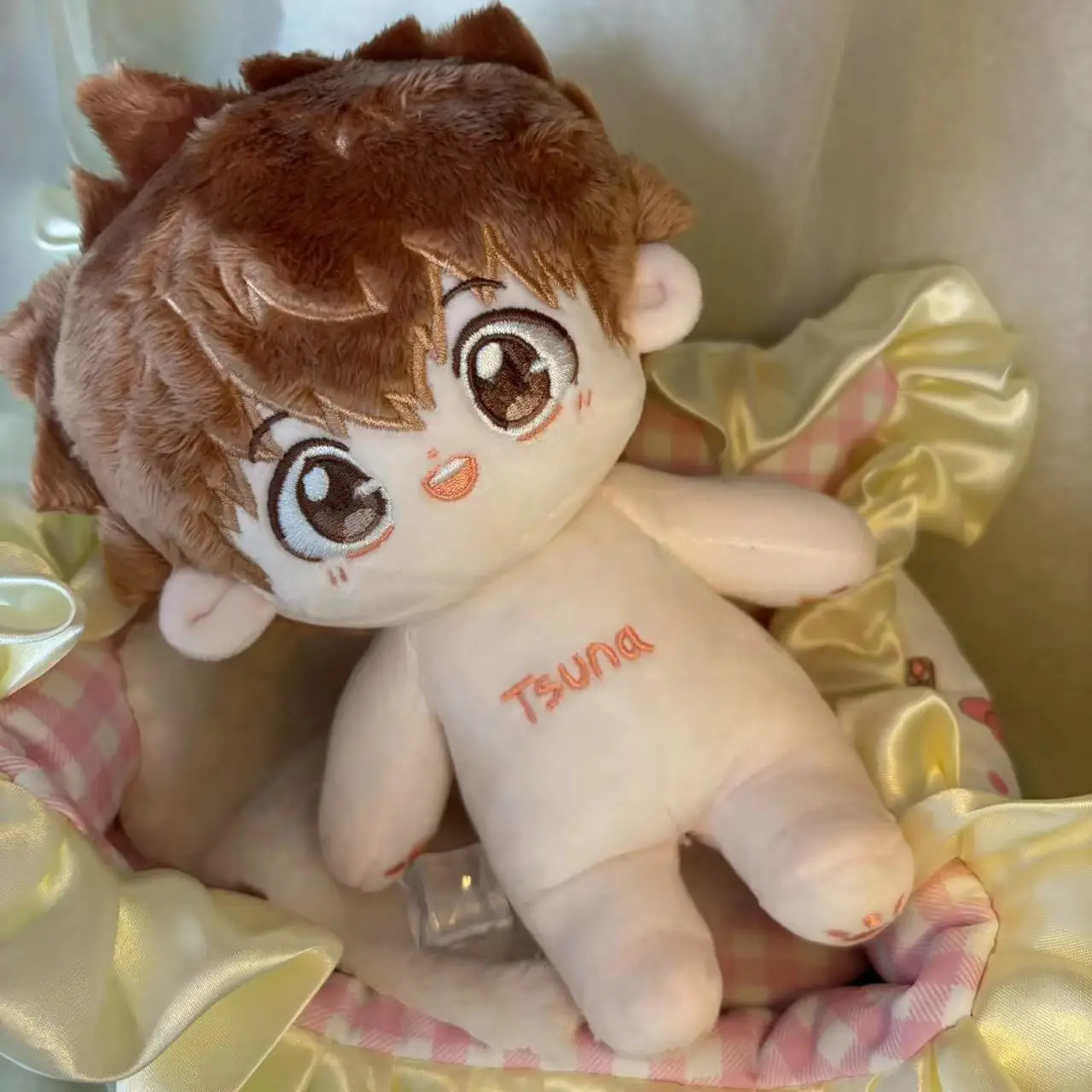 Peluche 20 cm Anime HITMAN REBORN! Tsuna Sawada Cosplay peluche bambola giocattoli per bambini con scheletro bambino cambio panno regalo di compleanno