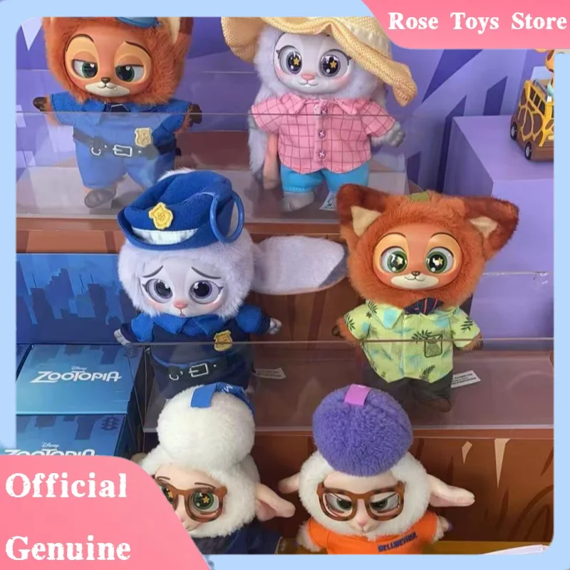 新しい本物のズートピアシリーズビニール人形バッグペンダントブラインドボックスかわいいトレンディなおもちゃ漫画のキャラクターの装飾品ミステリーボックスとしてギフト