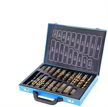 170 Pcs Metric Drill Bit Set Twist Drill Set For Wood Metal Plastic In Metal Box view 3
