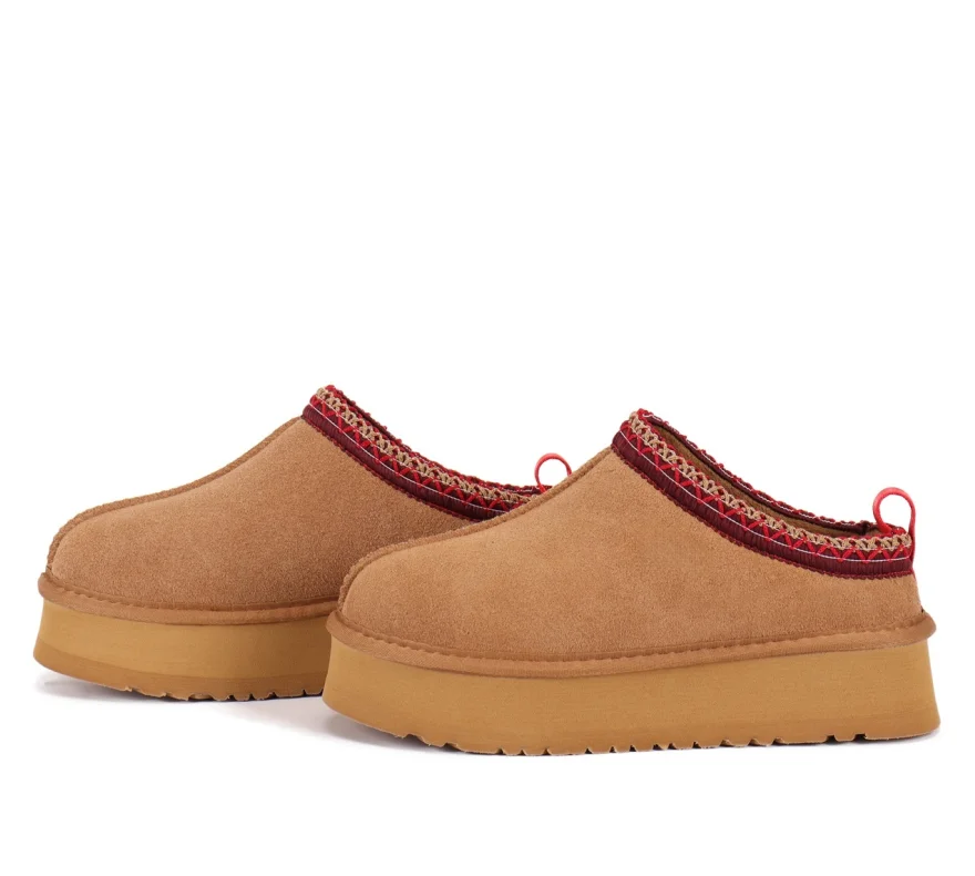 Fashion Design Fluffy Winter Women Ultra Mini Natural Wool Fur Shallow Snow Boots Classic Real Sheepskin Casual Short Ankle Warm Non-slip Flat Shoes