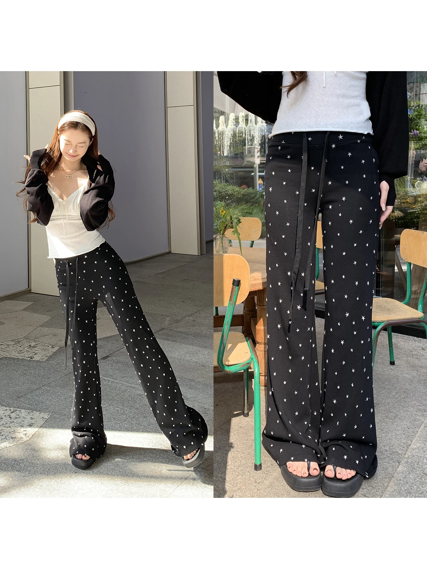 

Bla Casual Wide Leg Pants Women's New 2026 ular Sle High Waist Flared Trousers Comfortable Cotton Blend Commute Faion