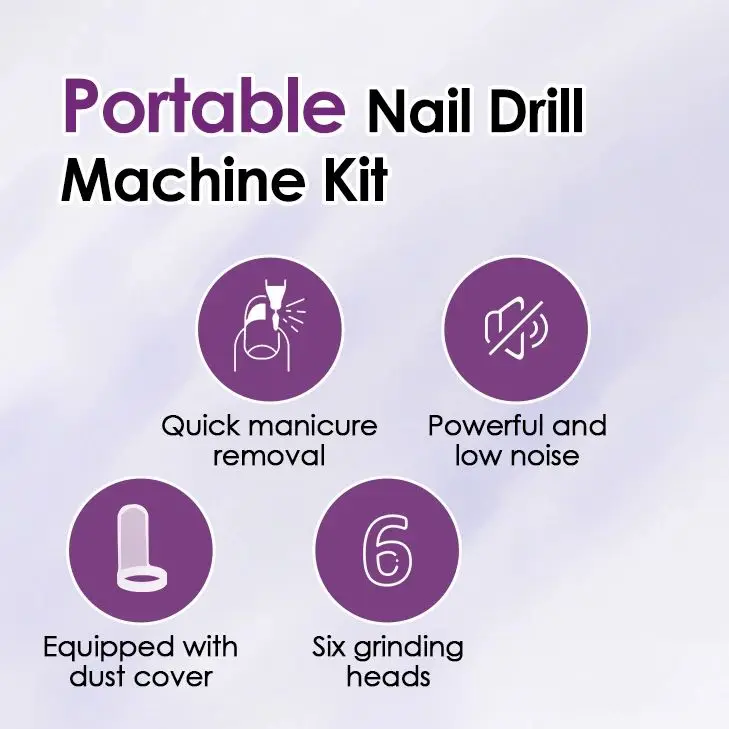 Electric Nail Polisher Professional Nail Drill Machine With Light Dead Skin Removal Nail Grinding Polishing Manicure Art Pen