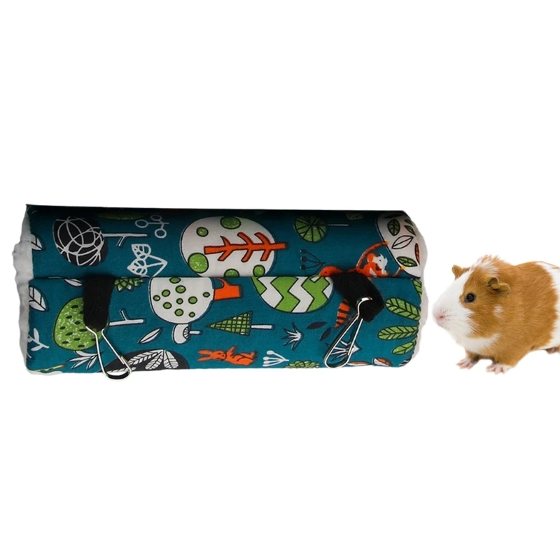 الشتاء أفخم الهامستر لعب الأنفاق عش الشتاء الدافئ لخنازير غينيا النمس السناجب ملحقات لعبة الحيوانات الأليفة الصغيرة 090C