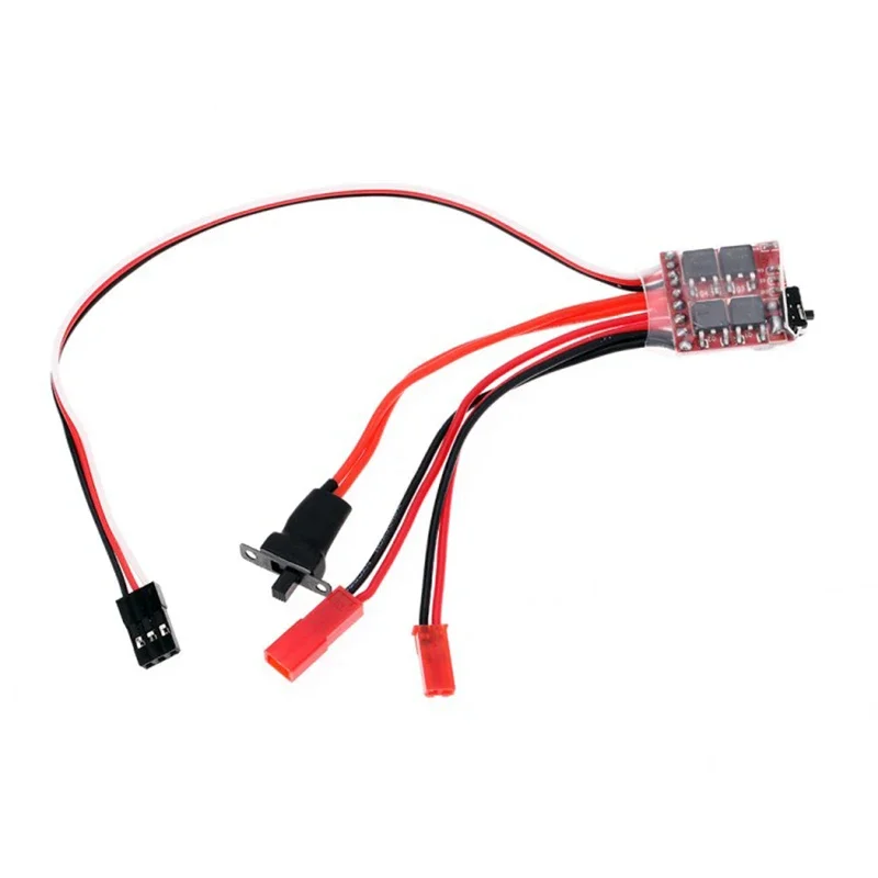 Controlador de velocidad del motor de cepillo RC ESC 20A con freno para tanque de barco de coche RC