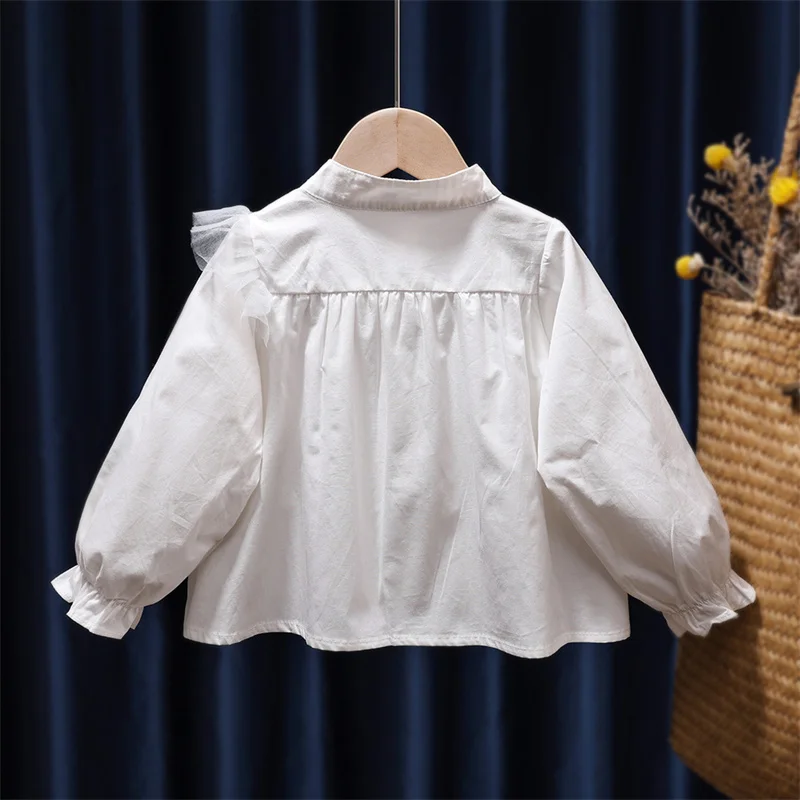 Girls Baby\'s Kids Blouse Coat Jacket Outwear 2024 Elegant Spring Autumn Shirts Cotton Outwear Outdoor Toddler Children\'s Clothin