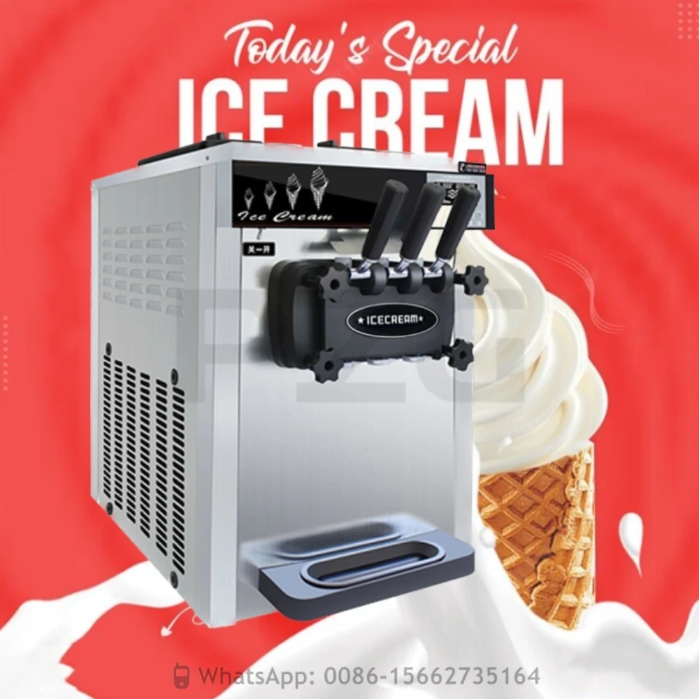 18~22L/H 110V 220V Commercial Soft Serve Ice Cream Make Machine Price Professionals Maker For Sale