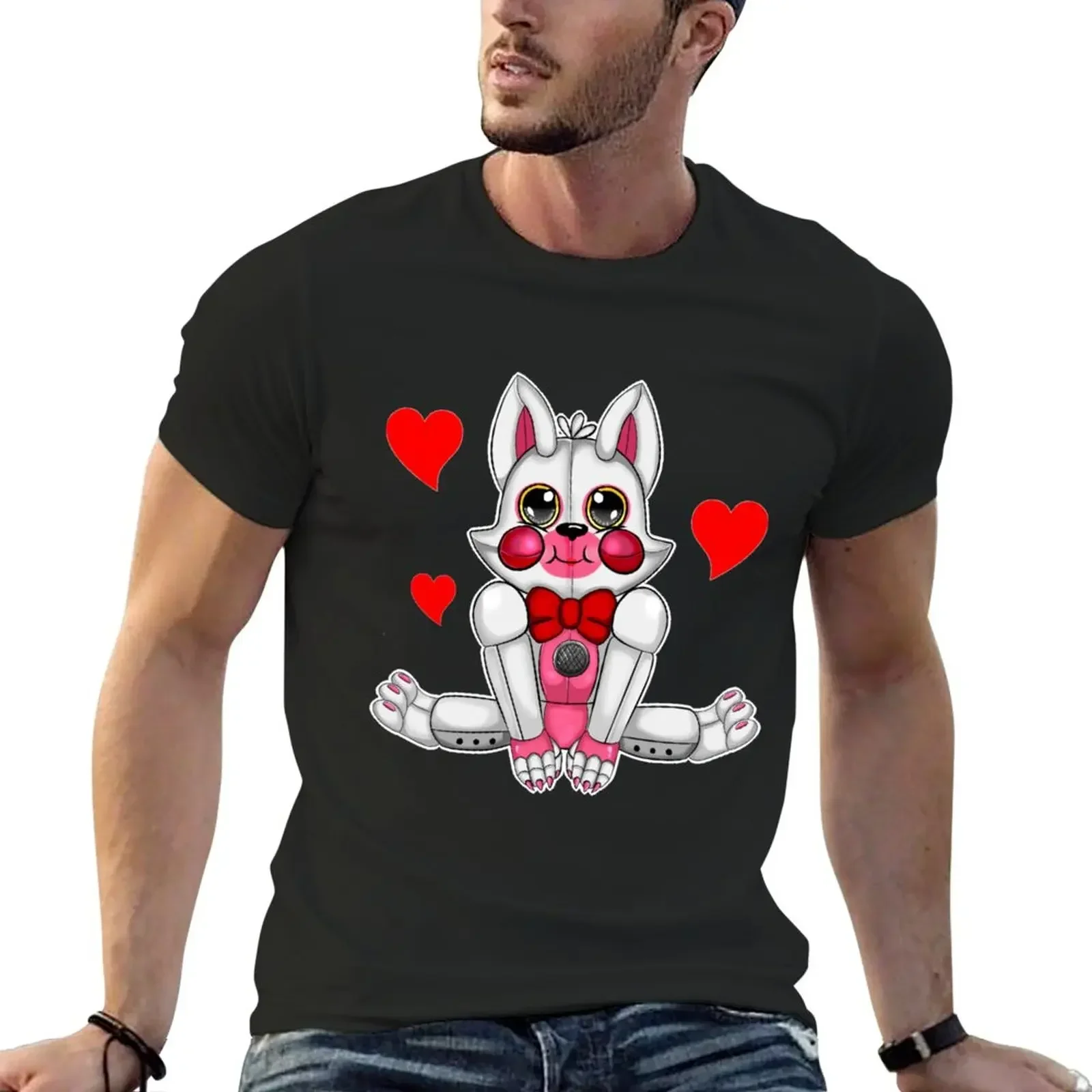 

Huggable Funtime Foxy T-Shirt plus sizes korean fashion plain t shirts men