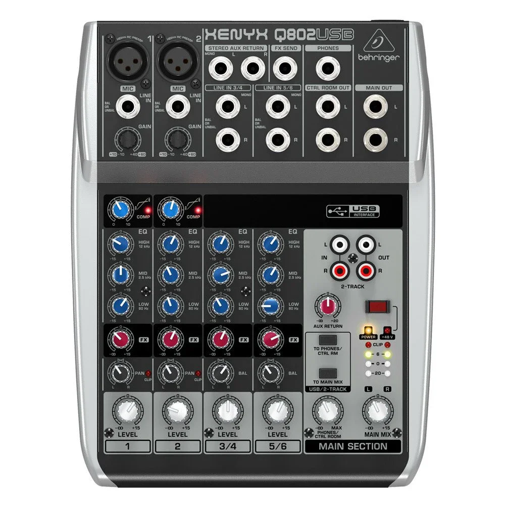 Behringer Xenyx 802 802S Xenyx Q802USB Mixer